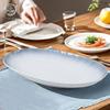 Huaqingge 12.5-inch Underglaze Ceramic Gradient Fish Plate