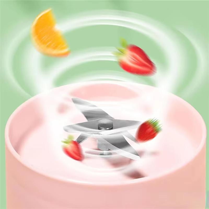 Xiaomi 420ml Electric Juicer Mini Wine Bottle Blender Fruit Mixers 6 Blades Charging Juicer Cup Small Household Portable Juicer Blender