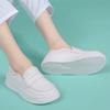 Krankenschuhe Damen Weichsohle Atmungsaktiv Dicksohle Rutschfest Nicht Ermüdend Füße Arbeit Kleine weiße Schuhe Ein Pedal Erhöhend Medizinische Spezialschuhe