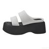Summer 2026 Women's Fashionable Wedge Heels Slides Chunky Sandals High Heels casual Woman Beach Thick Bottom comfort Flip Flops