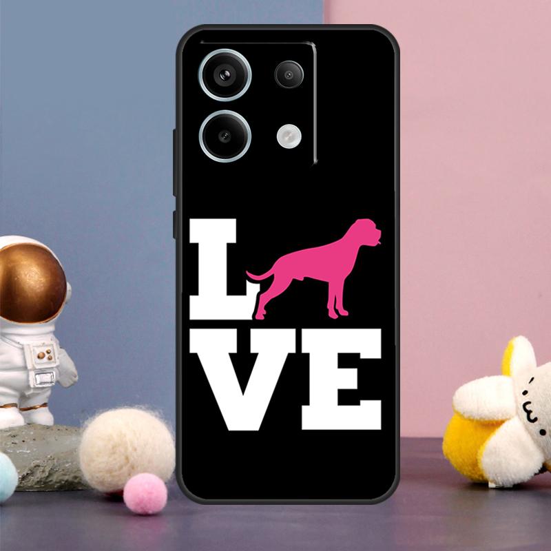 Cute Boxer Dog Puppy Case For Xiaomi Redmi Note 14 13 9 10 11 12 15 Pro Plus Redmi 15 15C 14C 10C 12C 13C Cover
