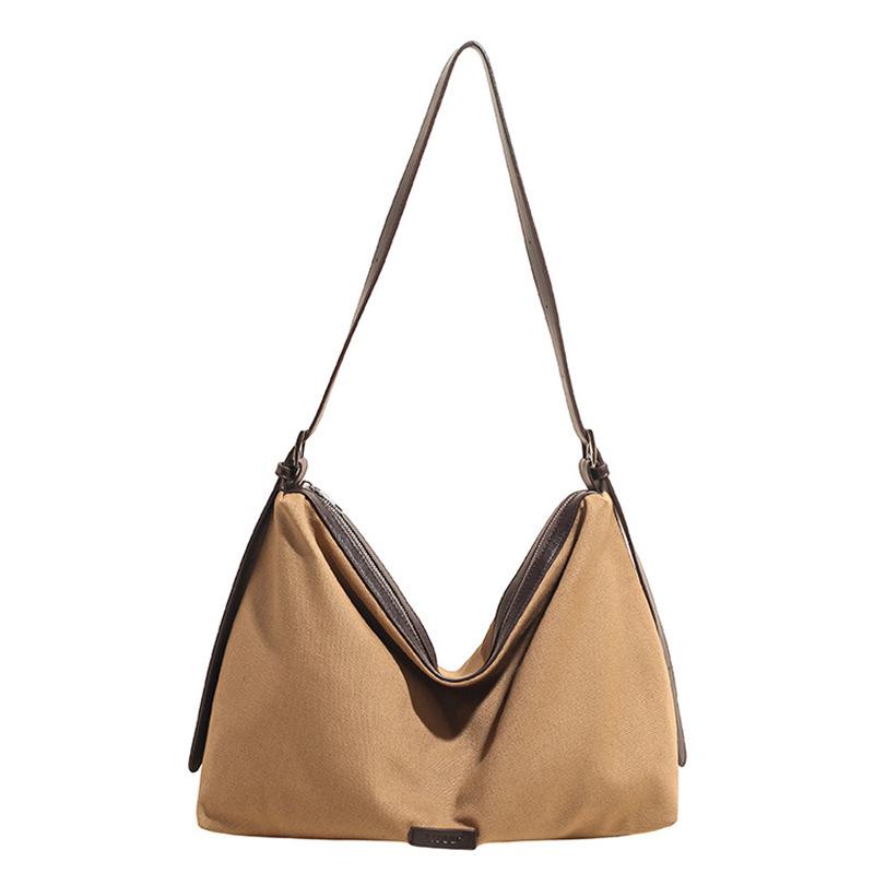 Bag Women's Bag 2025 New Trendy High-value Lazy Style Foreign Tote Bag Retro Large-capacity Shoulder Messenger Bag