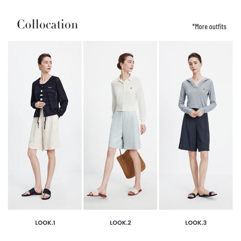 Navigare Women's Tencel Linen Bermuda Shorts