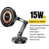 Essager 15W Magnetic Wireless Car Phone Holder Adjustable Charger Car For iPhone 15Pro Max Samsung Universal Phone Holder Stand