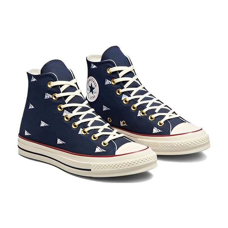 Converse Chuck 70 High Nautical Flag Unisex Sneakers Blue Navy Ultraviolet A04965C