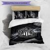 Set Lenzuola Stampato Newcastle United Football 3 Pezzi, Comodo Set Copripiumino per Camera da Letto Amico della Pelle