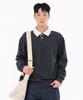 Chase Cult Men'S Collared Contrast Sweatshirt-Fark5116B0L