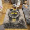 Tappeto Stampato in Flanella Fenerbahce SK, Decorazione Divano per Soggiorno e Camera da Letto, Tappetino da Pavimento in Flanella Antiscivolo per Sala Giochi