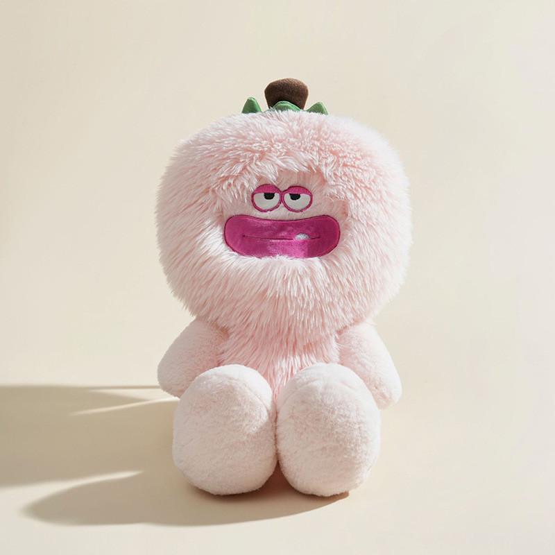 Soft Plush Monster Peach Fruit Toy With Pp Cotton For Bedroom Decor And Gifts