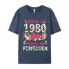 Unisex Clothing 44 Years Old Gifts 44th Birthday Made In 1980 Tshirts Geek New Coming Design T Shirt Combed Cotton Unisex Tshirt