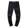 Moda Americana High Street Buco & Patch Trendy Retro Pantaloni Denim Dritti ami