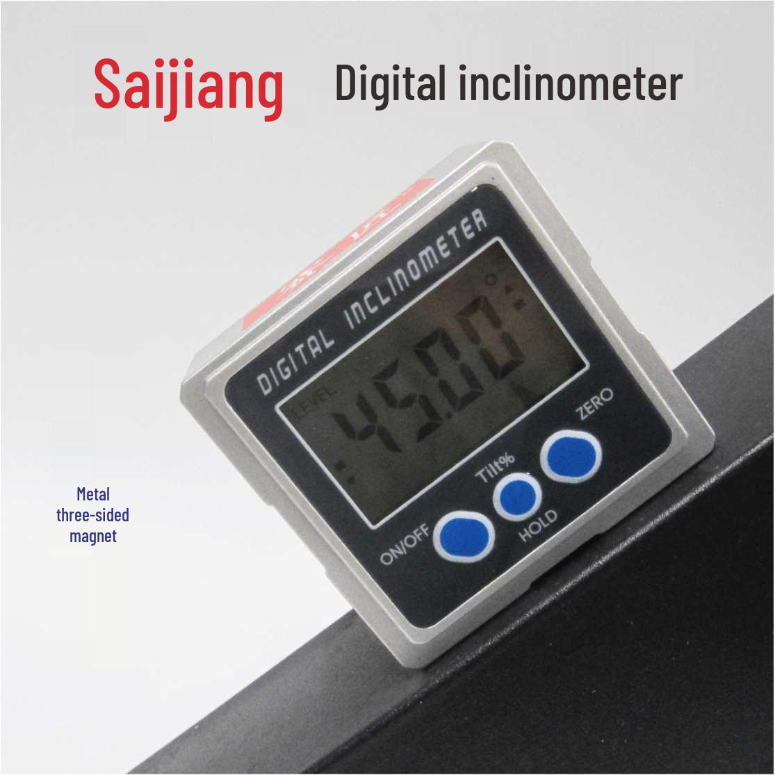 High-Precision Magnetic Digital Inclinometer with Metal Shell No