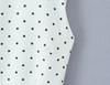 2026 Sweet Polka Dot 2-Piece Set: Slim Fit Backless Crop Top & Low-Waist A-Line Mini Skirt