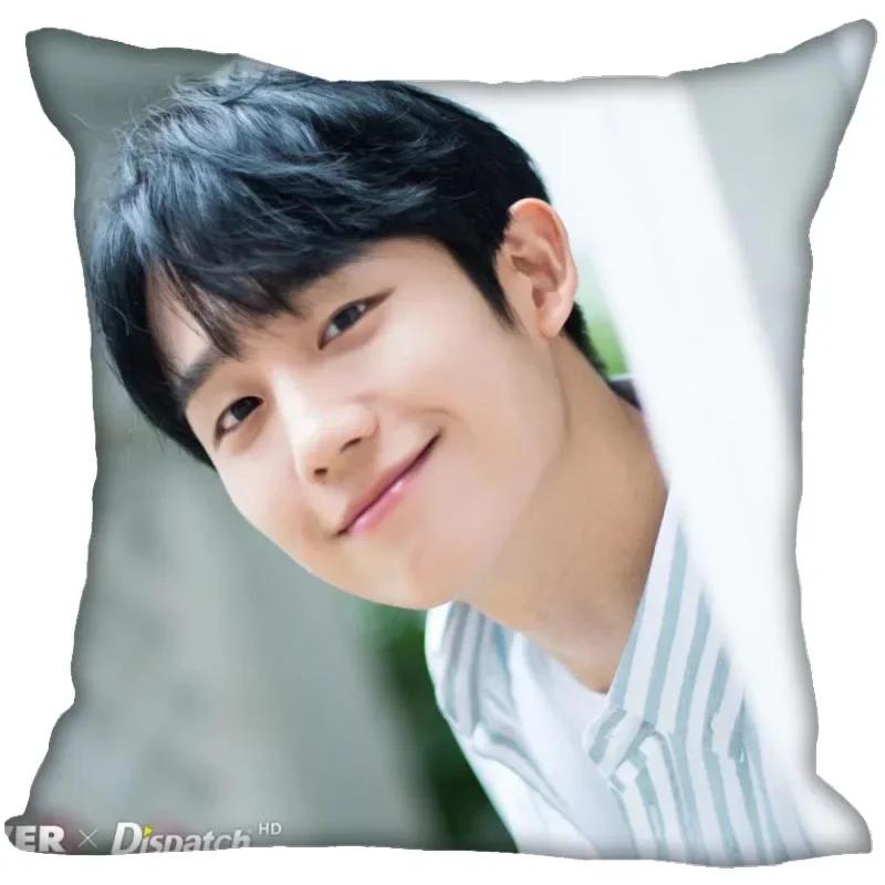 Jung Hae In Pillow Cover Bedroom Home Office Decorative Pillowcase Square Zipper Pillow Cases Satin Soft No Fade 0209