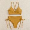 2025 European American Lace-up Bikini: High-End Women's Split Swimsuit, Sexy and Stylish Swimwear.