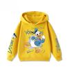 Abbigliamento Sportivo Stampato con Cartoni Animati di Paperino per Bambini per Autunno e Inverno, Caldo e Casual, Felpa Sportiva alla Moda e Carina