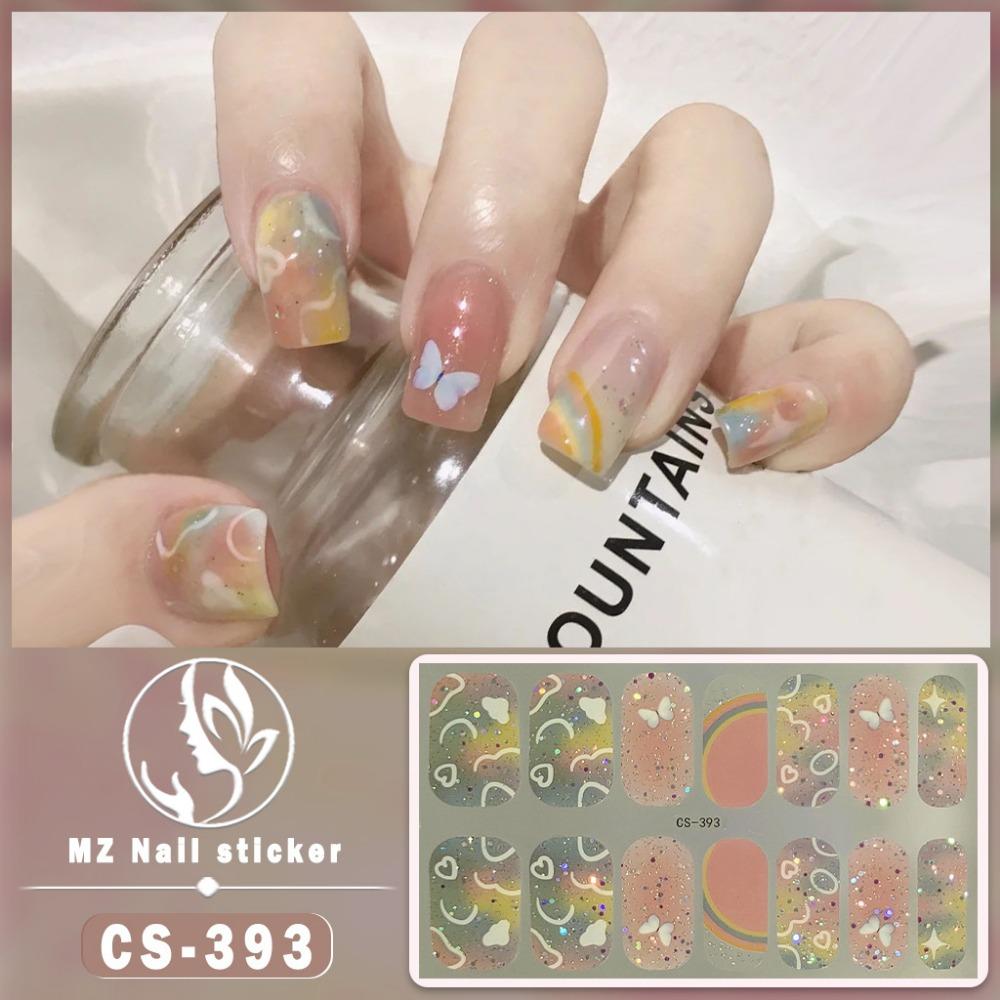 CS No-bake Gel Nail Polish Film Waterproof Full Sticker Chinese Style Panda Manicure Sticker Nail Sticker