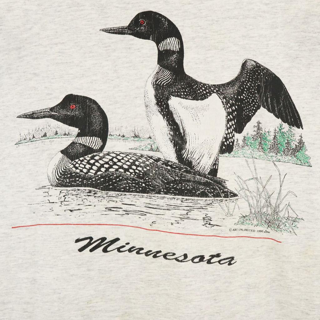 Lee 90s Made in USA Old Short sleeve T-shirt L gray Men's Used