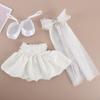 38cm Doll Clothes with Hair Accessory Wedding Dress Fashion Comfortable Pretend Party