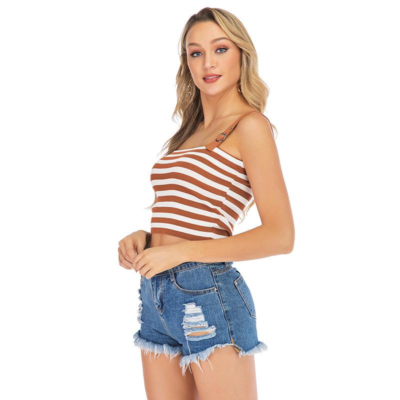 

Повседневный кроп-топ через плечо - Летняя распродажа Женская одежда Extra Large