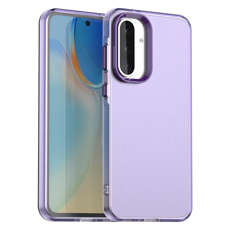 

Anti-Drop Candy Color Phone Case For Samsung Galaxy A56 Matte Transparent Back Case Samsung A56 A36 Cover For Samsung A56 Case For Samsung A36 5G фиолетовый