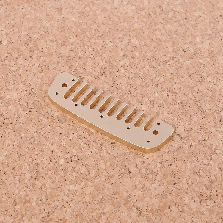 Professional 10 Holes Diatonic Harmonica Comb Replacement Practical Metal Harmonica Comb Harmonica Part Enduring