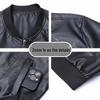 Men's Trendy PU Leather Jacket: Baseball Collar, Plus Size, Autumn/Winter, Dad Style