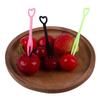 500Pcs/200Pcs Heart-Shaped Cake Forks Mini Children Plastic Dessert Fruit Fork Dinnerware Party Bake Utensils