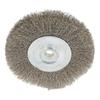 Small Diameter Wire Wheel Brush Set, 3In Flat Crimped Stainless Steel, Perfect for Hard To Reach Areas and Confined Spaces