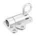 4PC Self-Locking Spring Gate Latch Aluminum Alloy Safety Bolt Lock for Wooden Fence Pool Gate Cabinet Window