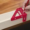 Woodworking Square Protractor Woodworking Square Aluminum Alloy Miter Triangular Ruler Angler Scriber Woodworking Tool
