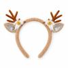 Snowflake Reindeer Antlers Headband Plush Xmas Headwear Atmosphere Christmas Headband  New Year