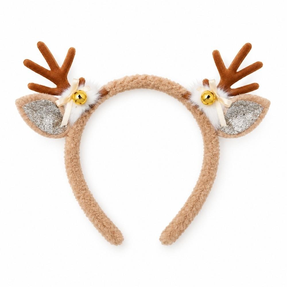 Snowflake Reindeer Antlers Headband Plush Xmas Headwear Atmosphere Christmas Headband New Year