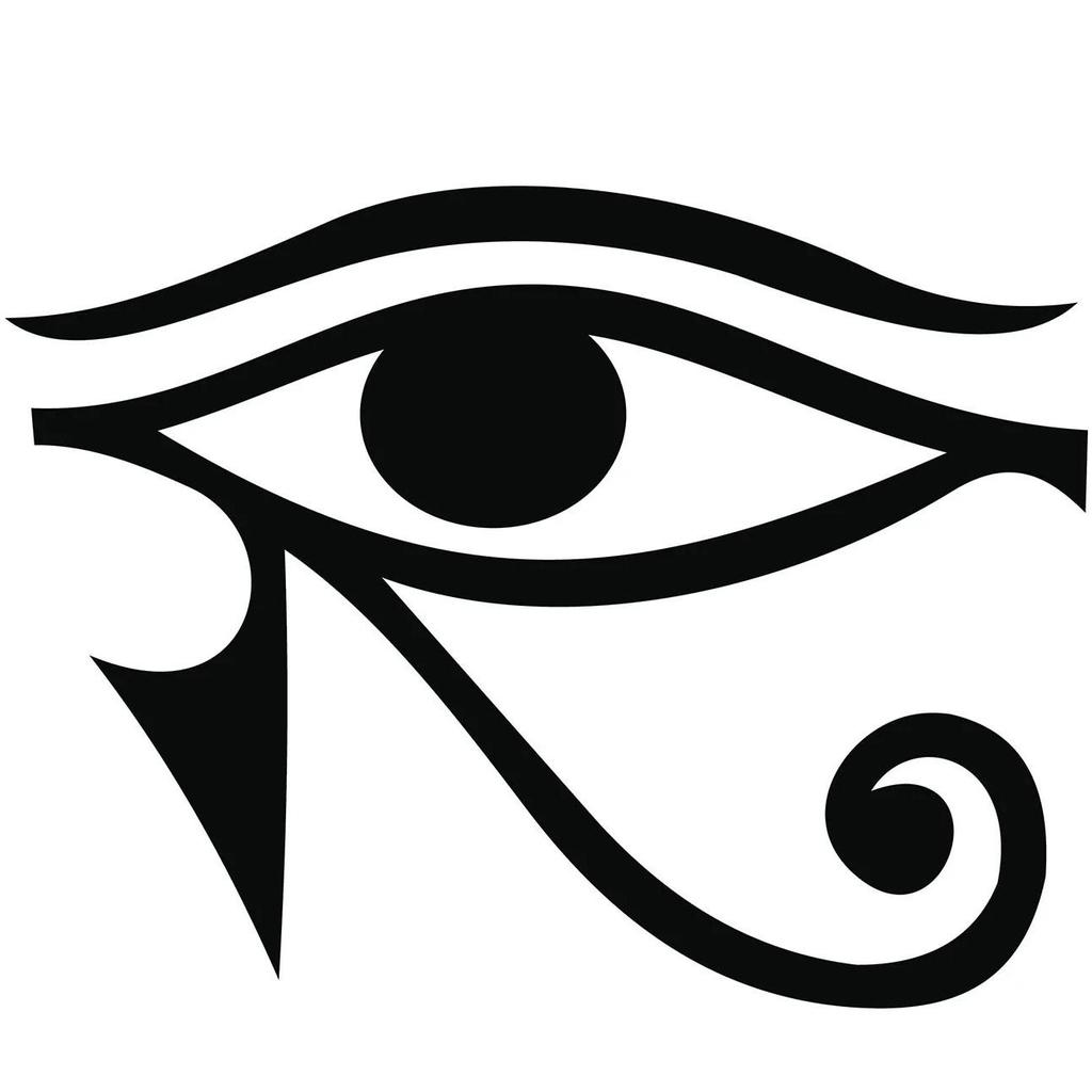 Naszyjnik Wisiorek Amulet Talizman Oko Horusa Starożytny Egipt Egipski Leczenie Ochrona Biżuteria ze Stali Nierdzewnej Prezent Hip Hop Rock Goth Gotycki