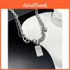 Vintage Geometric Chain Necklace For Men And Women With Pearl Finish