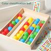 Giocattolo Palline Colorate da Ordinare - Migliora Osservazione, Coordinazione Occhio-Mano e Pensiero Logico Giocattolo Sensoriale Educativo in Legno