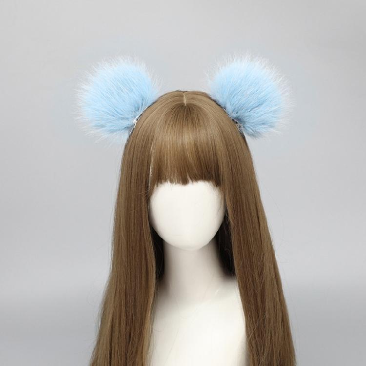 Plush Bear Ear Hair Clip Cosplay Costume Barrettes Party Headpiece Masquerades Maid Side Clip Animation Hair Accessories