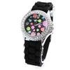 Les Trésors De Lily [I2716] - Montre Design 'Absolu' noir multicolore