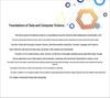 Foundations of Data and Computational Science