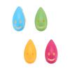 4 PCS Smile Face Antibacterial Toothbrush Cover Holder With Suction Cup Bath