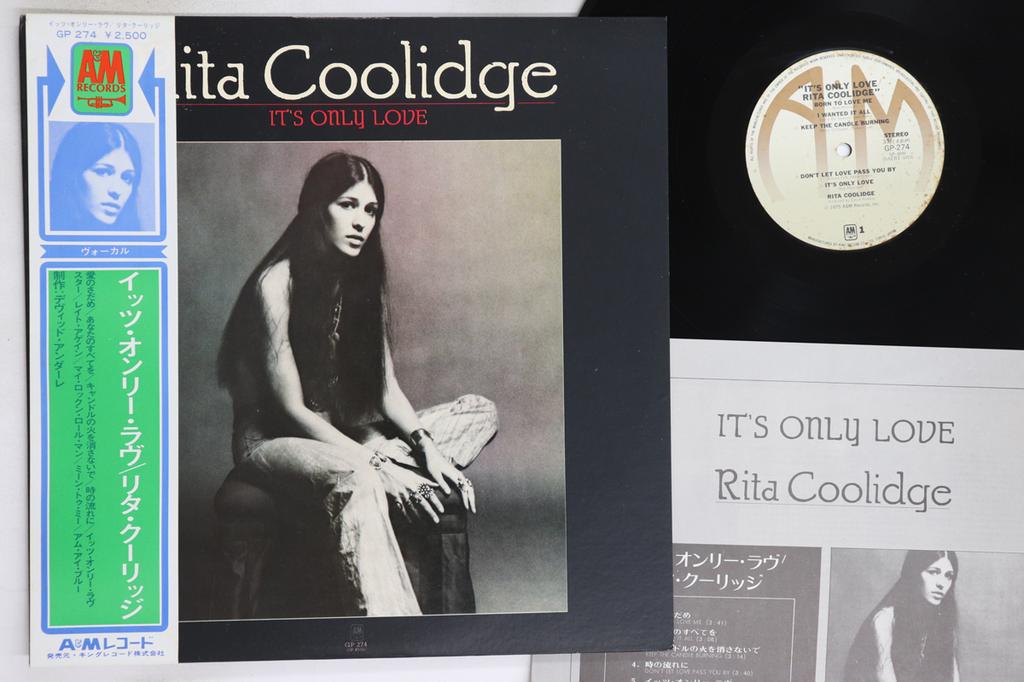 LP Record RITA COOLIDGE - It's Only Love GP274 A&M 1975 Japan Obi Rock Used