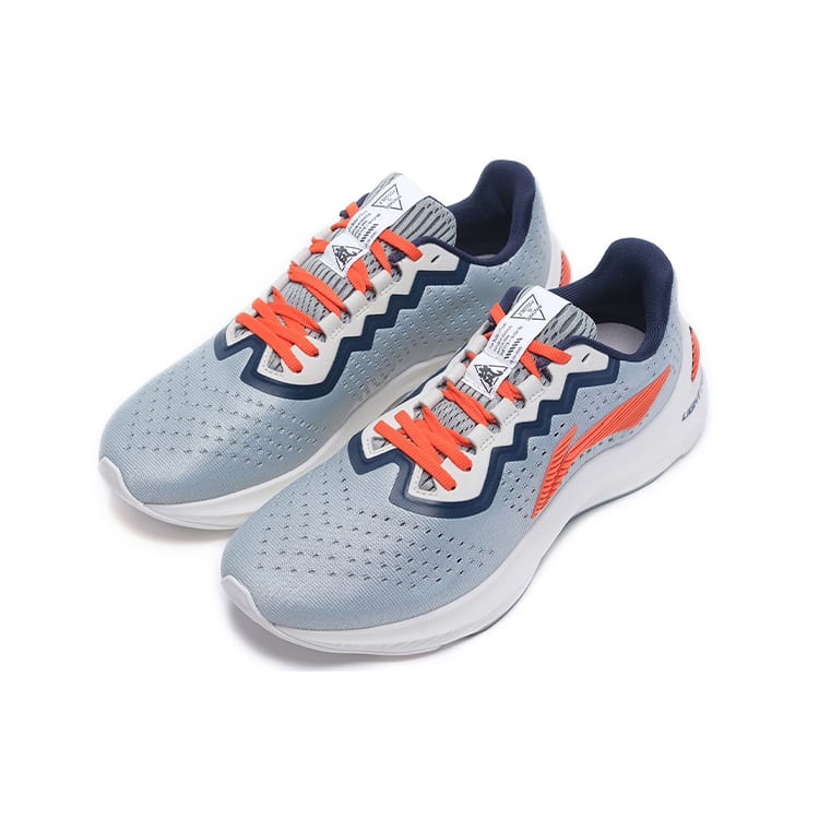 Li Ning Arashi Fabric Cushioning Slip Resistant Abrasion Resistant Low top Running Shoes Men's Water Gray Green ARHQ079-3