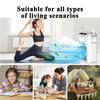 B51C Portable Air Conditioner Quiet Mini Air Cooler Humidifier Tabletop Evaporative Fan,7-Color LED Light For Office For Home