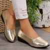 Fashion 2025 Fashion Bling Flat Shoes for Women Spring Autumn Solid Pointed Toe Women's Shoes All-Match Plus Size Flats Shoes Ladies