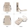 Smartphone Silikon Schulter Silikon DIY Silikon Silikon Smartphone Schultertasche Beutel, Tasche, Beutel, Tasche, Tasche, (Beige)