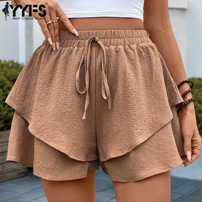 Damenmode, lässig, einfarbig, bedruckt, hohe Taille, Hosen, Hosen und Caprihosen