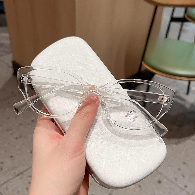 

Модные очки Майяра «кошачий глаз» TR90, оправа для женщин, без макияжа, можно носить модные очки для близорукости с защитой от синего света