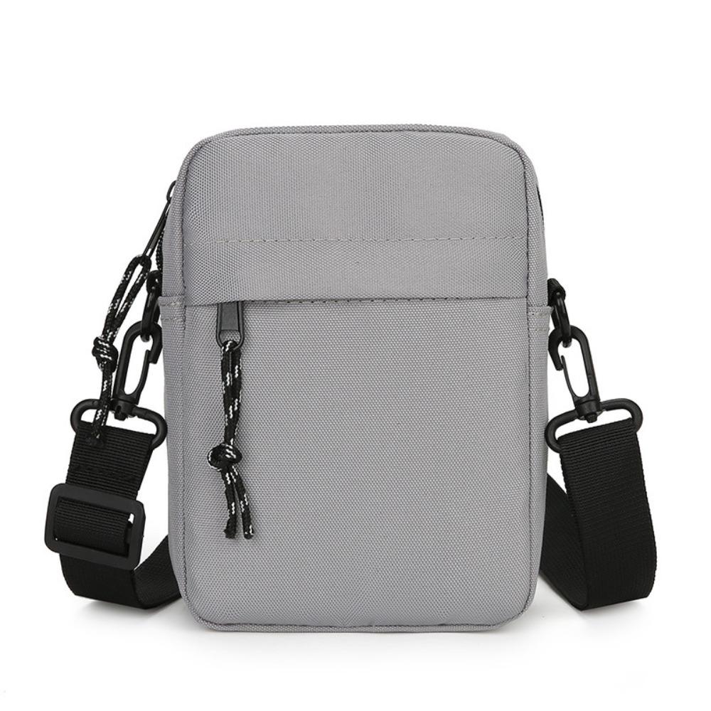 Messenger-Schultertasche für Herren, lässig, aus Canvas, kleine Umhängetasche mit Reißverschluss, einfache kleine Umhängetasche für Herren
