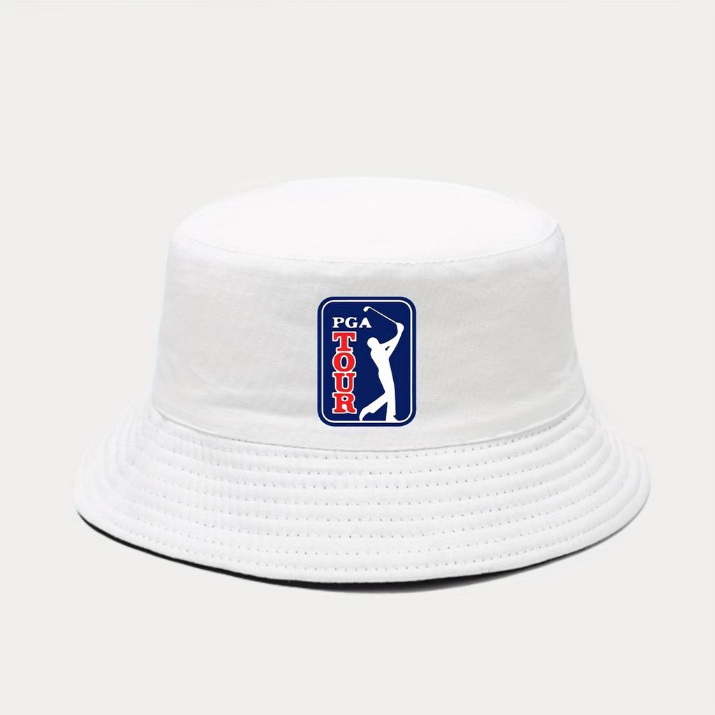 Golf Bucket Hat for Men Women Breathable Foldable Sun Cap with PGA Tour Logo Perfect for Outdoor Sports Travel Golf Enthusiasts