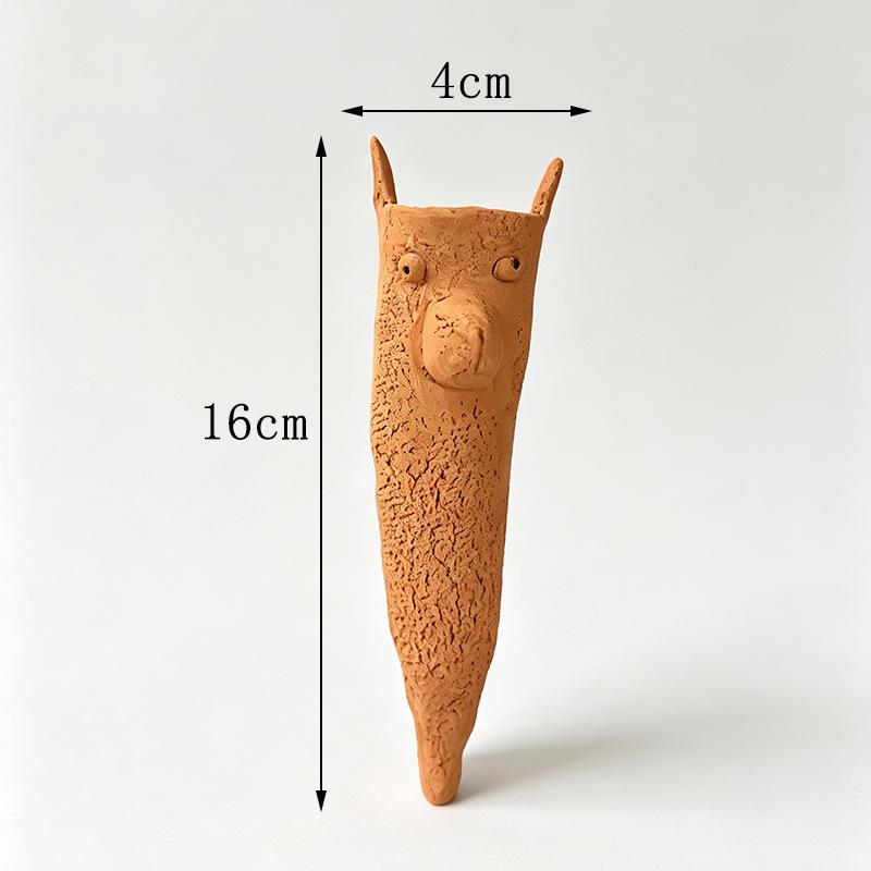 Terracotta & White Ceramic Self‑Watering Spike Automatic Plant Waterer for Potted Plants
